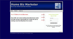 Desktop Screenshot of homebizmarketer.com